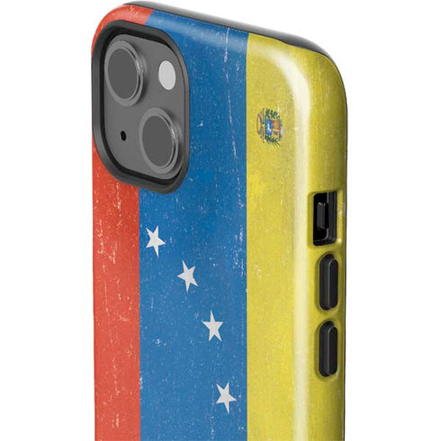 Venezuela Flag Distressed iPhone 14 Plus Impact Case